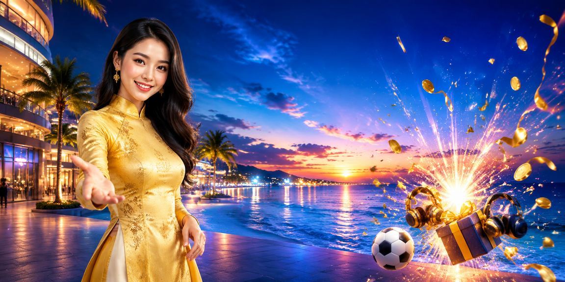 Phụ nữ mặc áo dài Phú Quốc theo dõi cá cược bóng đá trên điện thoại buổi tối